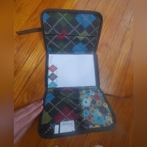 Thirty-One Argyle and Floral Notebook Cover